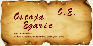 Ostoja Egarić vizit kartica